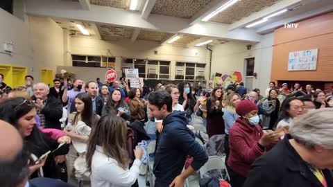 At the end of the event AOC addressed the question about the crime