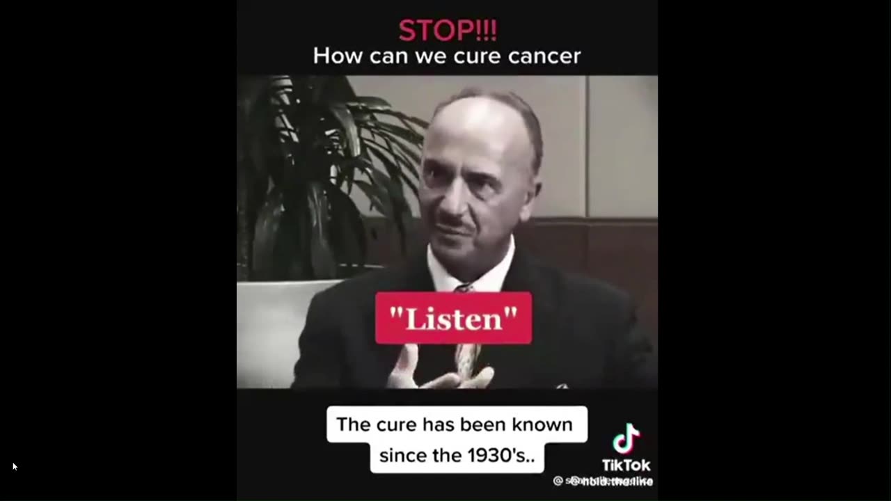 HOW CAN WE CURE CANCER? The Cure has Been Known Since the 1930's