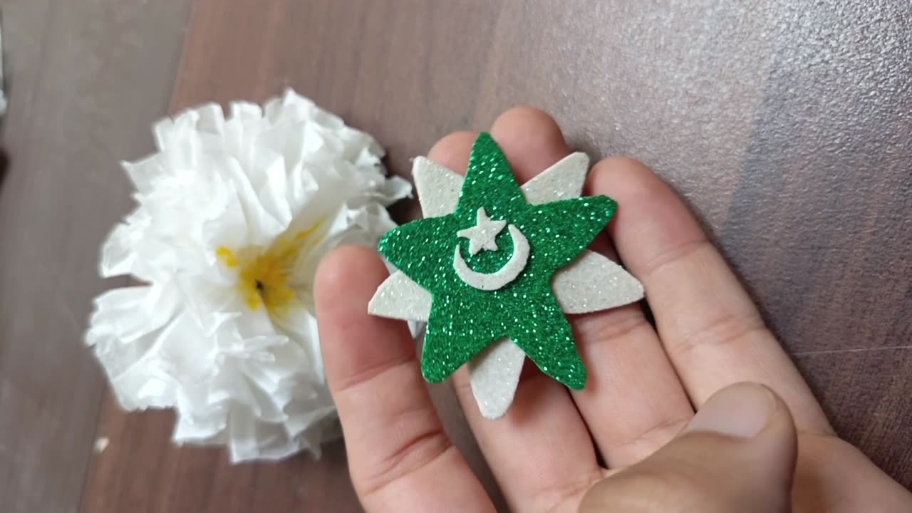 Pakistan Independence day | Glitter craft #short #independenceday #crafts