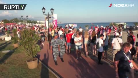 Hrvatski navijači u Sočiju uoči utakmice protiv Rusije