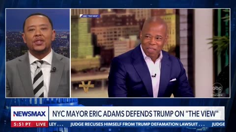 Mayor Eric Adams defends Trump, flips the script on “The View”