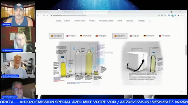 Dr Andreas Kalcker Dioxyde de chlore avec graphene et protéine spike info pour les vaccinés