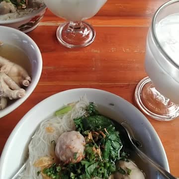 Meatballs And Coconut ice