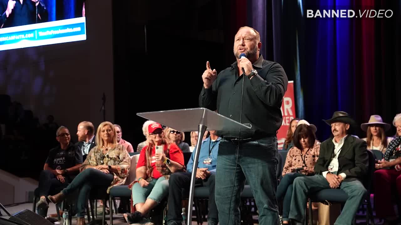 VIDEO: Alex Jones Delivers Powerful Speech At Reawaken America Tour