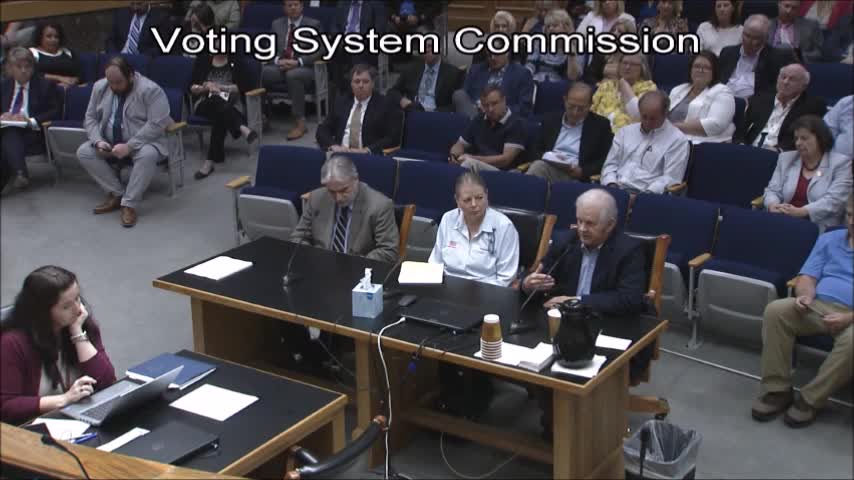 Woody Jenkins at Louisiana Voting Commission on Voting Machines