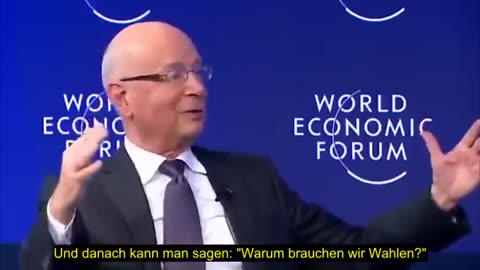 Klaus Schwab – No Need for Elections – We can already Predict the Winner