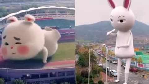 Green rabbit tiktok compilation videos - SUPER Cute Fat rabbit #short @emilyhchanell