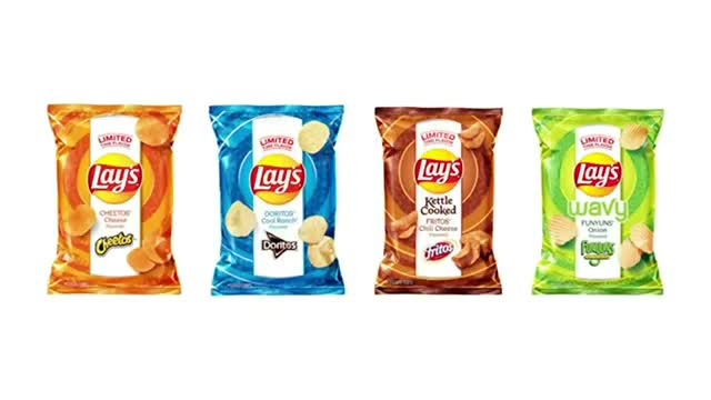 Lays mashup of potato chips, chili cheese Fritos