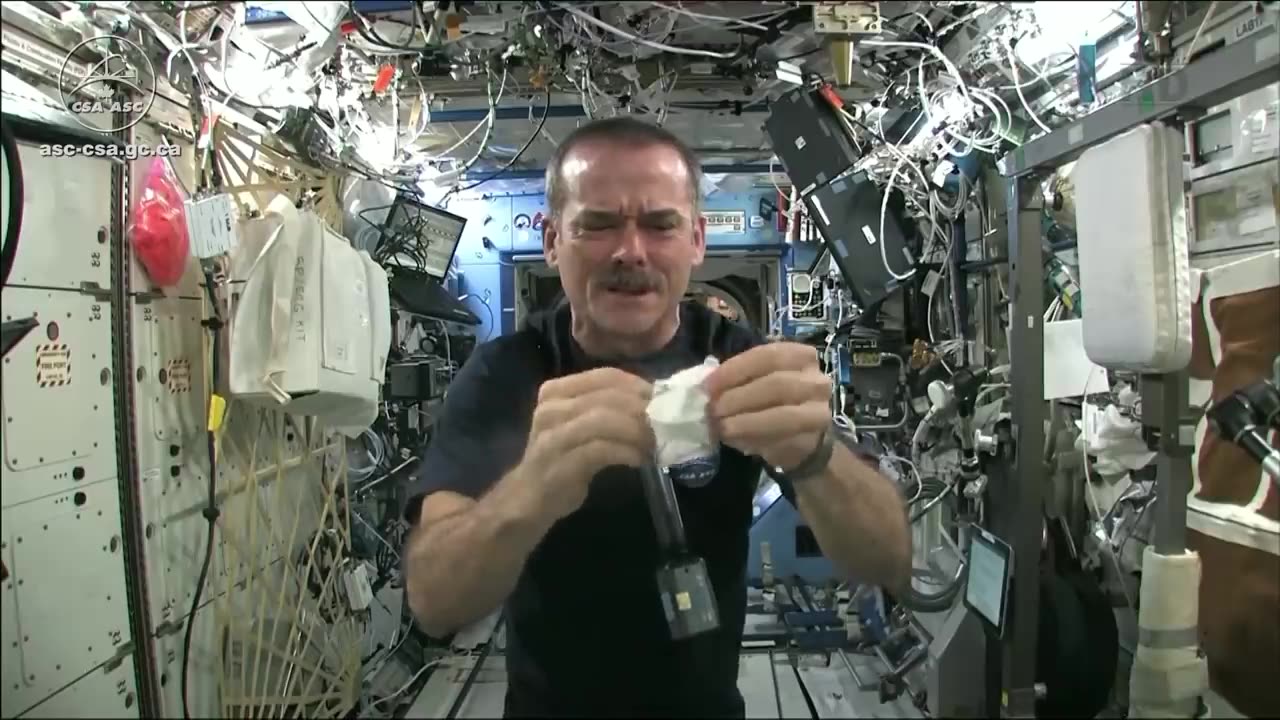 Wringing out Water on the ISS - for Science! #nasa #fotyou