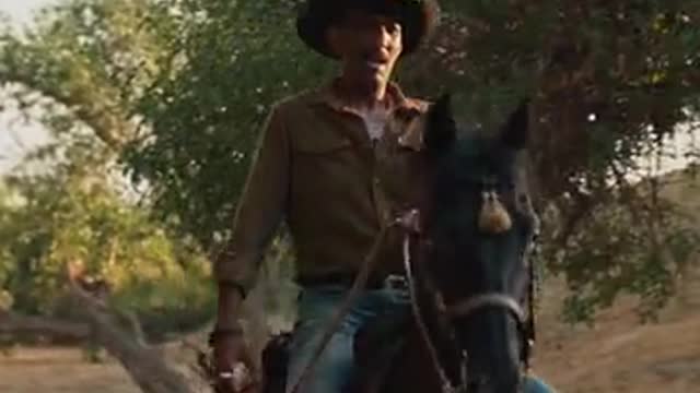 A Cowboy riding a Horse