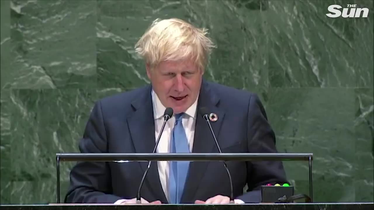 Boris The Clown Johnson's speech at The United Nations.