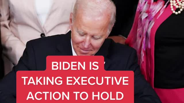 Biden signed the agreement