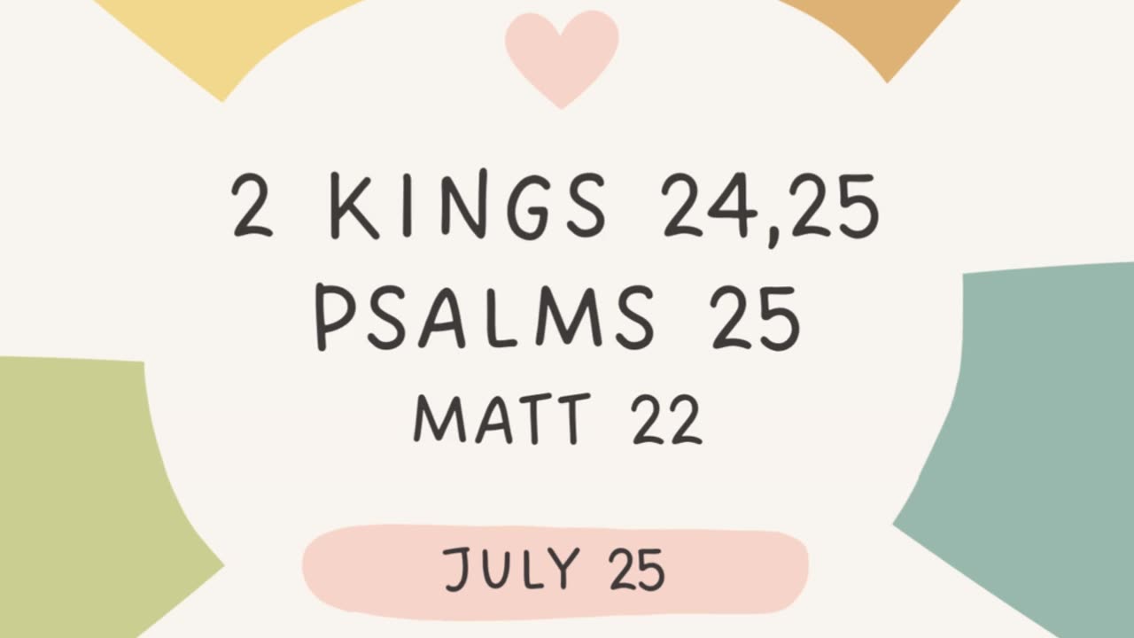 Greetings Family! Heres our Scripture Reading for today. God Bless!