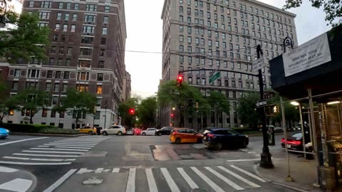 4K New York City NYC Queens to Manhattan West Harlem 125 st Amsterdam Ave & Back Day & Night ASMR FF