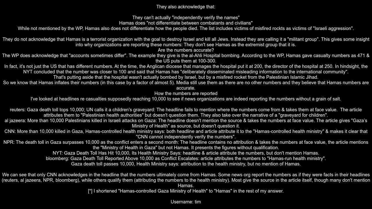 Why are statements from the quotGaza Health Ministryquot taken without a grain of salt
