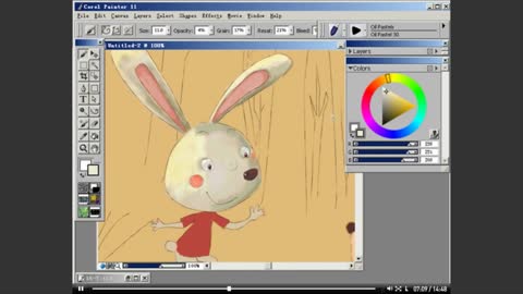 Paint The Rabbit's Facial Highlights.