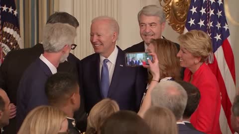 President Biden signs into law S. 3580, the Ocean Shipping Reform Act of 2022.