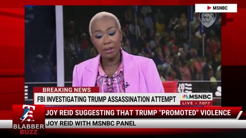 Joy Reid Suggesting That Trump "Promoted" Violence