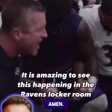 It is amazing to see this happening in the Raven locker room.