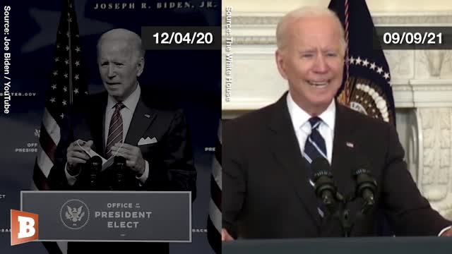 King Biden's Massive Flip-Flop on Vax Mandates