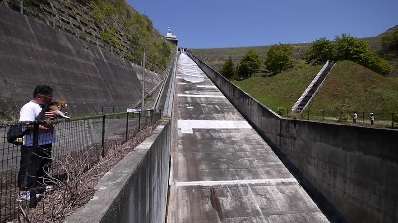 20170520 Misogawa dam inspection release the first time Part 1