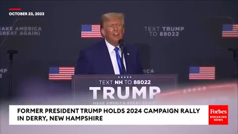 Trump Tears Apart Biden Over Oval Office Address On Israel-Hamas War | Full NH Rally