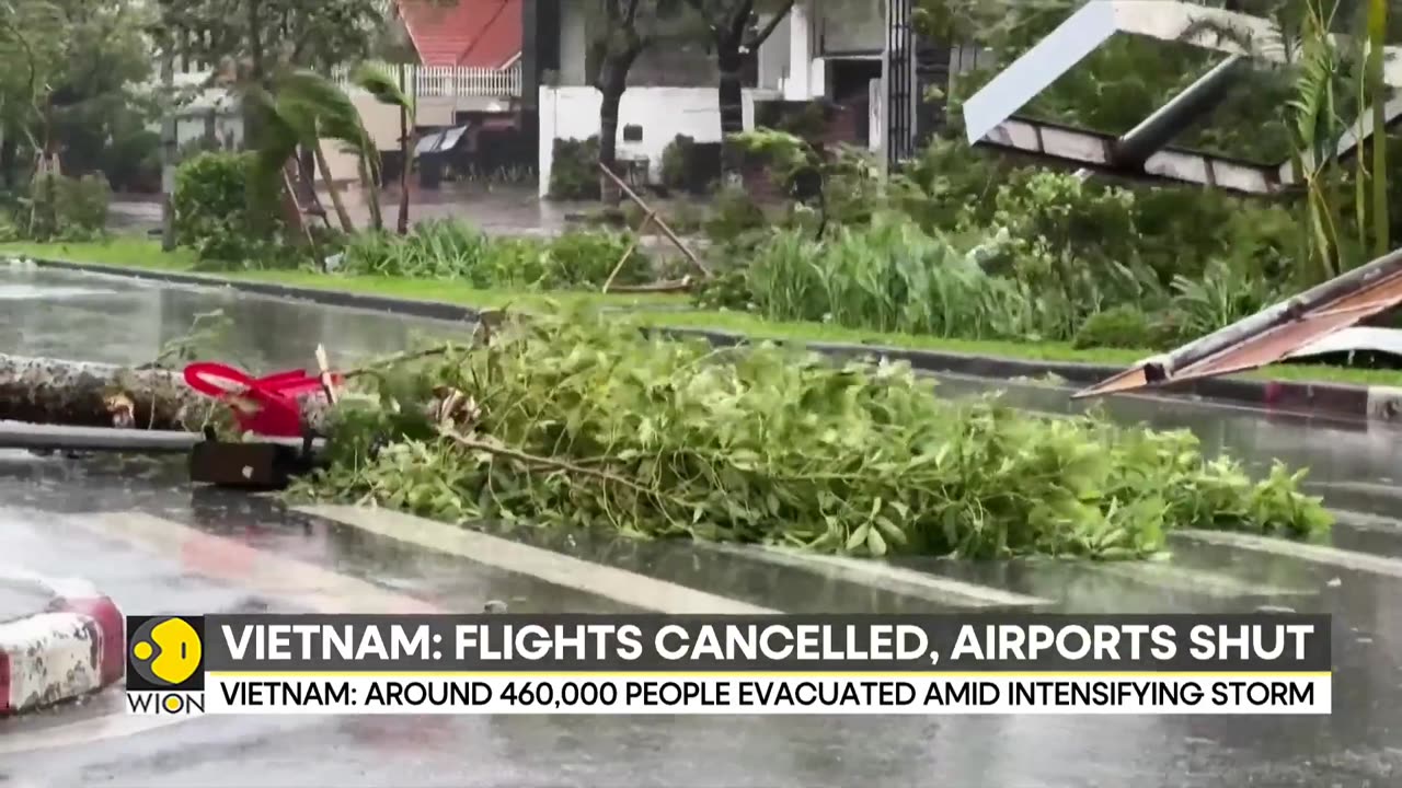 Super Typhoon Yagi pummel Vietnam: Four dead | WION