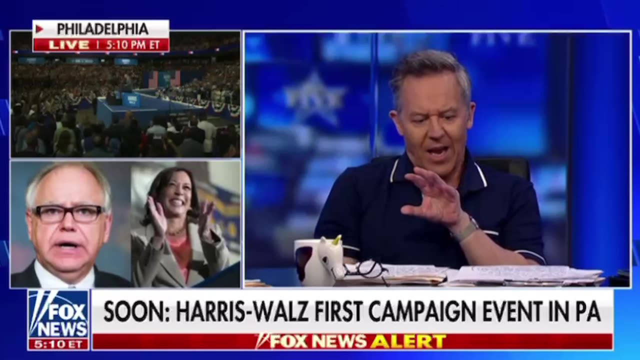 Gutfeld-Waltz is a Karen with a pot belly