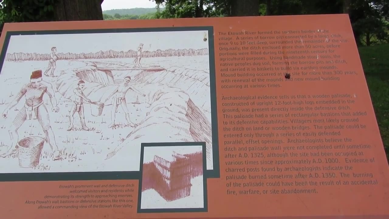 Etowah Mounds - Evidence of Fire Damage