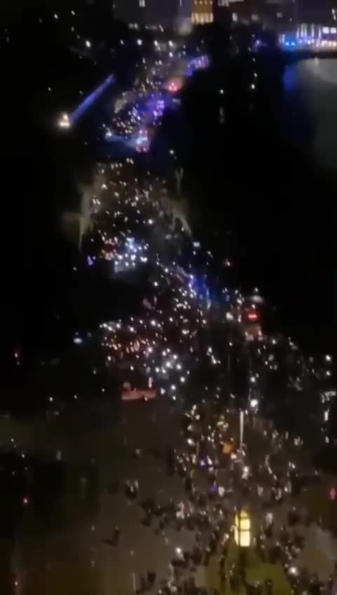 Hamburg against covid passports and mandates tonight.