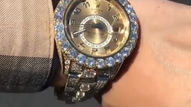 Rolex with diamonds