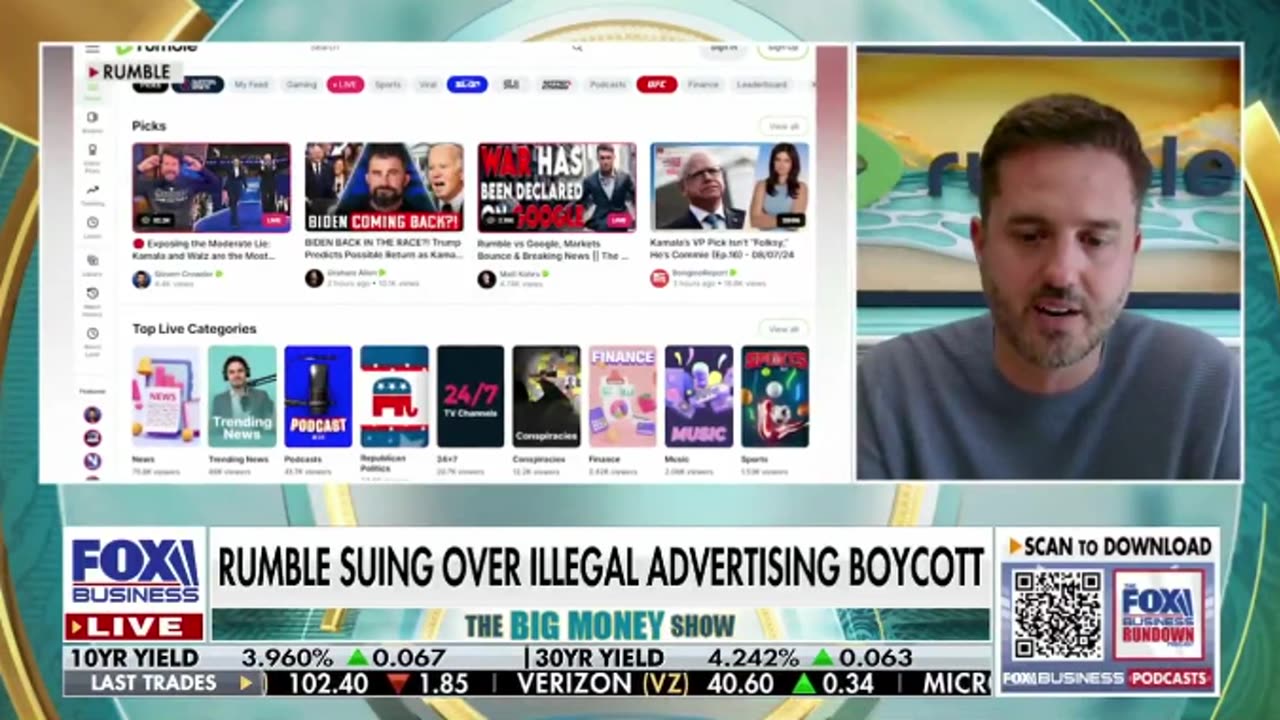 Rumble CEO Chris Pavlovski on suing ad monopoly that launched boycott of X, Rumble