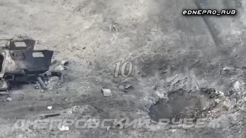 Drone operators destroyed an International MaxxPro armored vehicle with a remote demining system