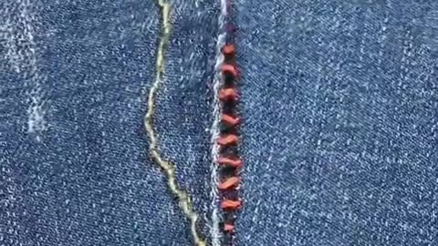 Cara Menjahit Celana Jeans Dengan Tangan Seperti Mesin