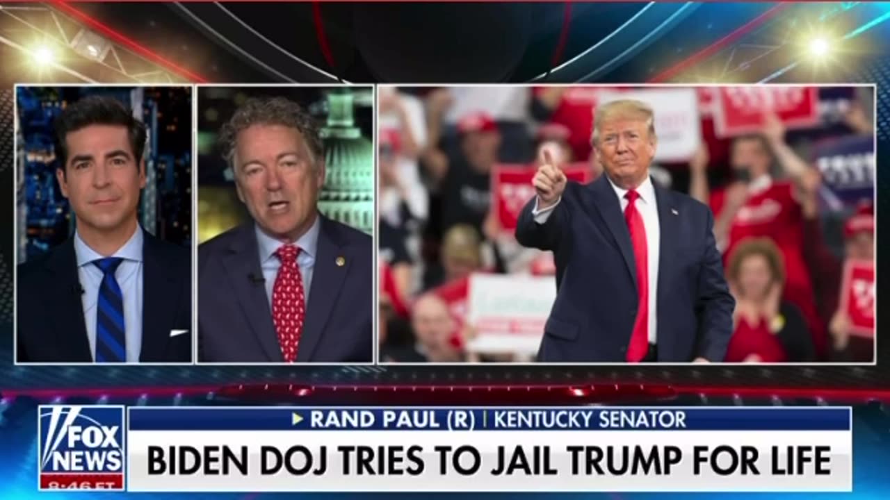 Rand Paul on the Stolen Election and, DOJ trying to jail President Trump.