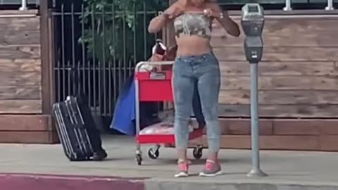 Homeless Lady Dance