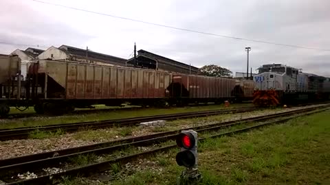 Trem em ação