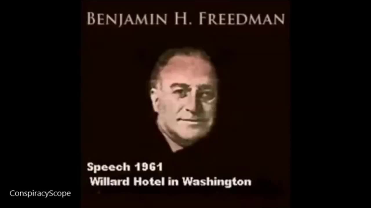 1961 Benjamin Harrison Freedman speech