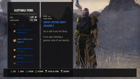 ESO Jewelry Crafting Survey Craglorn II