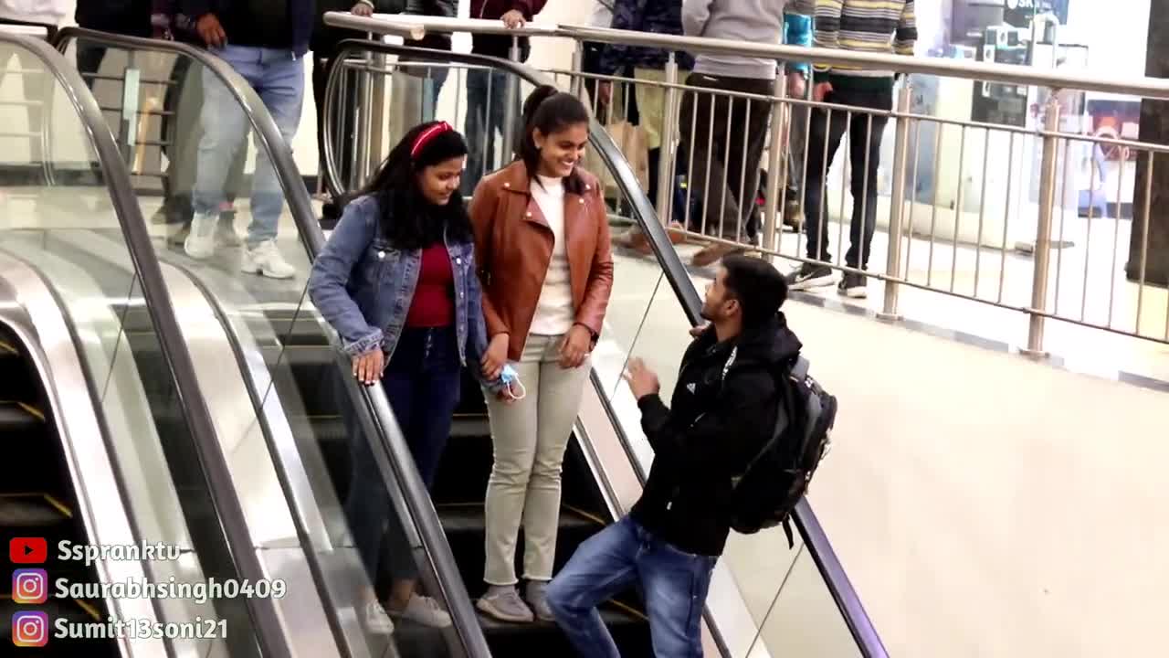 Staring at Strangers😂on the Escalator Prank Part 3 || Epic Reactions || Sspranktv