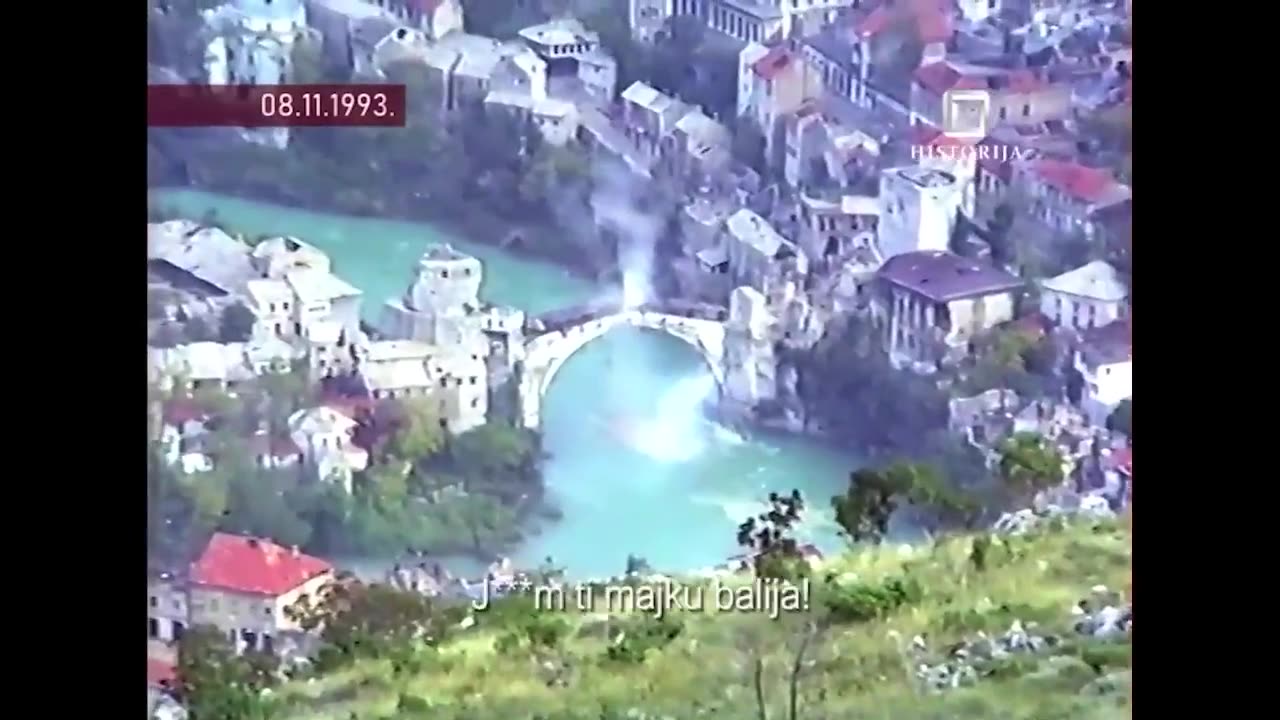 🏰💥 Bosnia War | HVO Destroys Historic Old Bridge in Mostar | Nov 9, 1993 | RCF