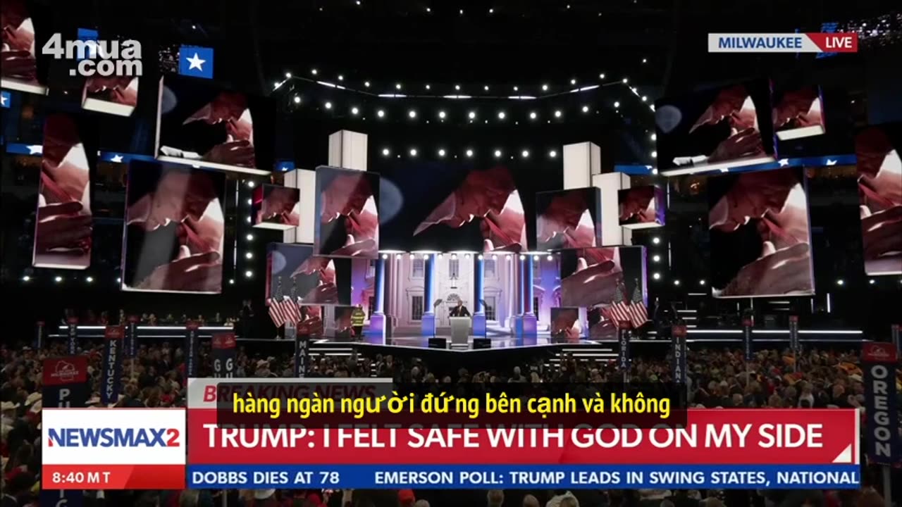 TT Trump phát biểu nhận để cử của Đảng CH tại đại hội RNC 2024