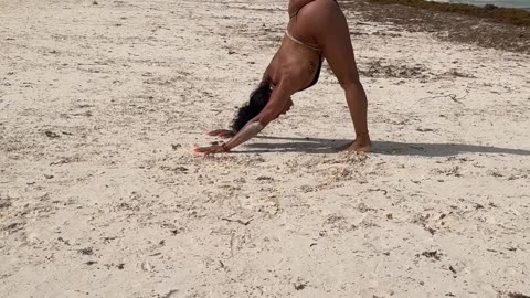 Yoga on the beach