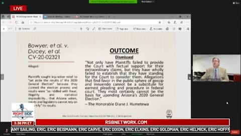 Part 14, Arizona State Senate Judiciary Holds Hearing on Election Fraud,12/14/20.