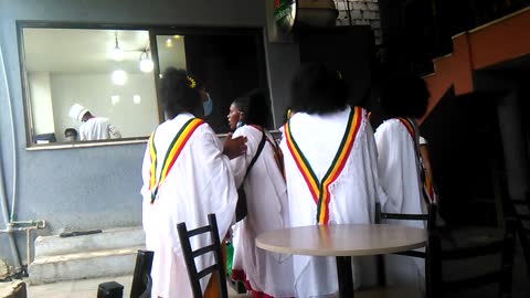 Ethiopian Teens Celebrating New year