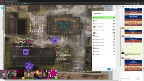 Pathfinder game from 11/27/2020