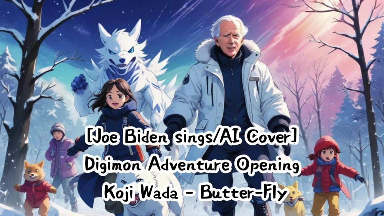 [Joe Biden sings/AI Cover] Digimon Adventure Opening Kōji Wada - Butter-Fly