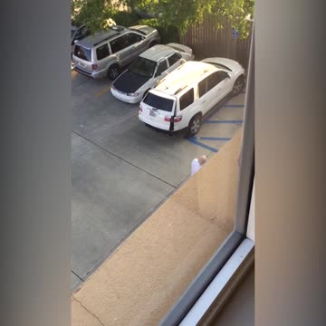 Woman Pranks Old Man With Remote Control Car Door