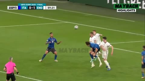 Italy VS England 1-1 PEN(3-2) EuroCup Finale highlights