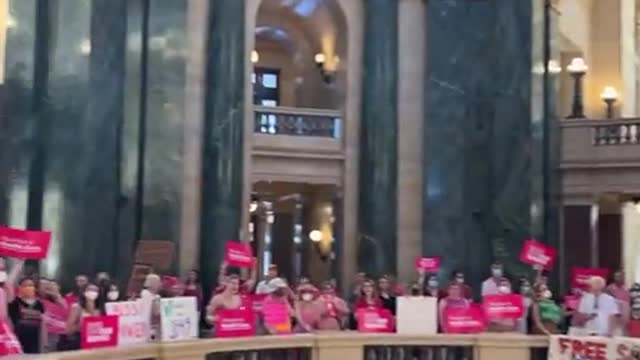 Planned Parenthood Radicals Storm Wisconsin State Captial